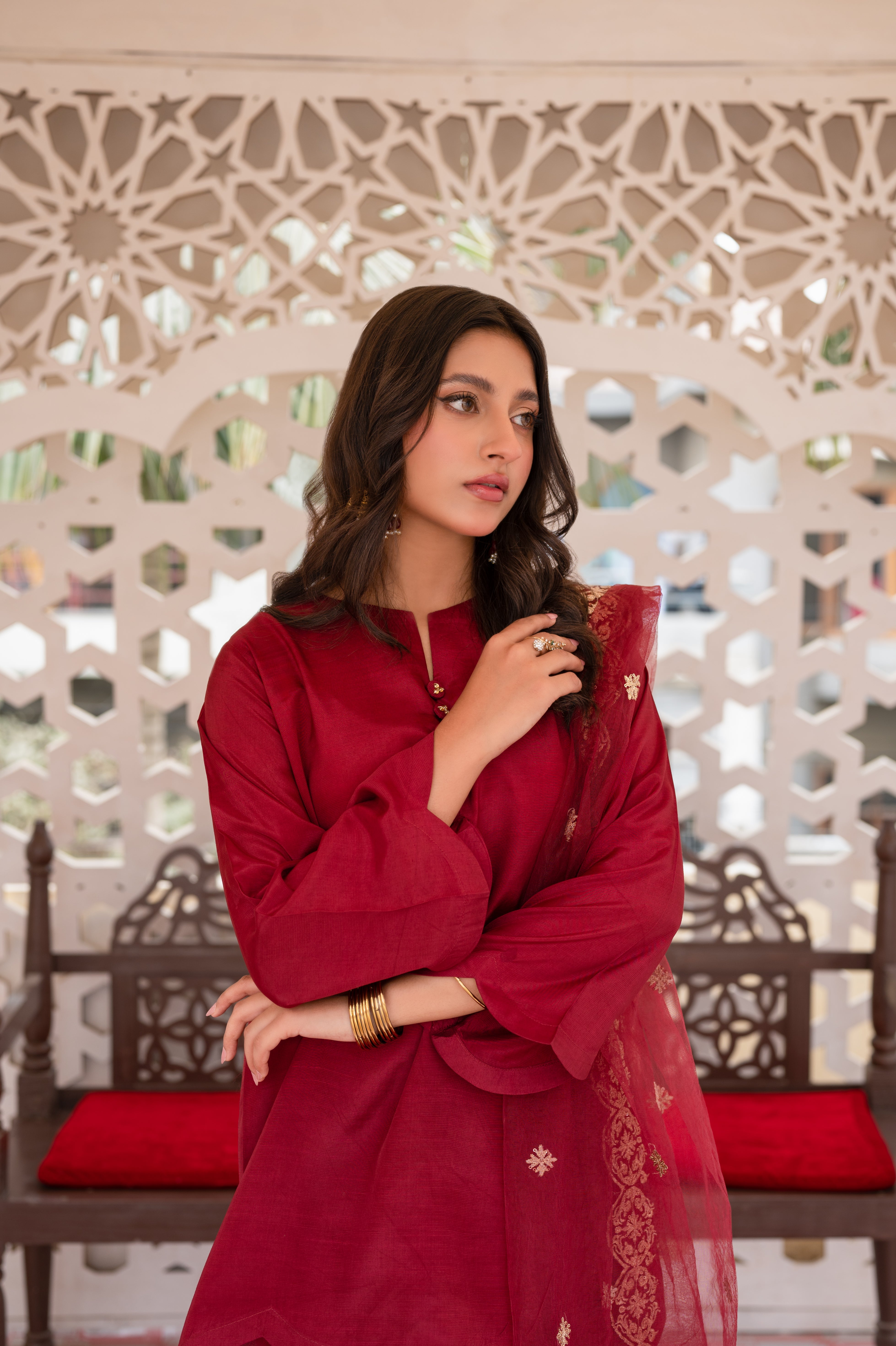 Gul-e-Anar - (گلِ انار) - Cotton Silk