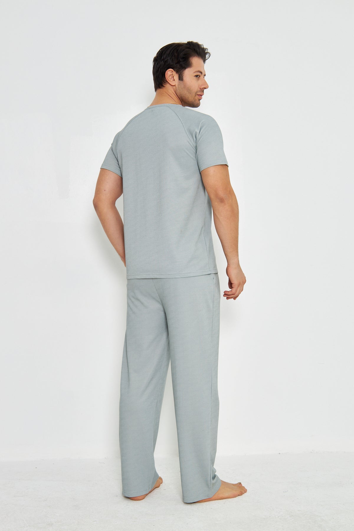 Men's Nightwear - Soft Blue-Grey