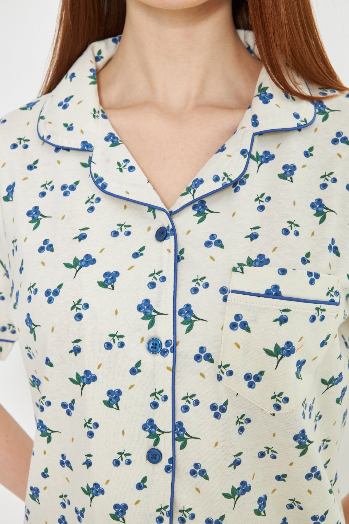 Nightwear - Front Open - Blueberry Bliss